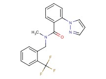 N-methyl-2-(1H-pyrazol-1-yl)-N-[2-(trifluoromethyl)benzyl]benzamide