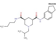 (3S,5R)-N-butyl-N'-(2,3-dihydro-1H-inden-5-yl)-1-isobutyl-3,5-piperidinedicarboxamide