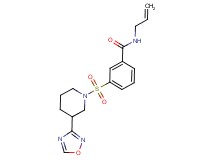 N-allyl-3-{[3-(1,2,4-oxadiazol-3-yl)piperidin-1-yl]sulfonyl}benzamide