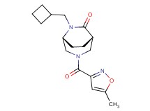 (1S*,5R*)-6-(cyclobutylmethyl)-3-[(5-methyl-3-isoxazolyl)carbonyl]-3,6-diazabicyclo[3.2.2]nonan-7-one