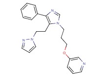 3-(3-{4-phenyl-5-[2-(1H-pyrazol-1-yl)ethyl]-1H-imidazol-1-yl}propoxy)pyridine