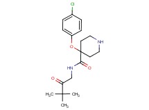 4-(4-chlorophenoxy)-N-(3,3-dimethyl-2-oxobutyl)piperidine-4-carboxamide