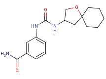 3-{[(1-oxaspiro[4.5]dec-3-ylamino)carbonyl]amino}benzamide