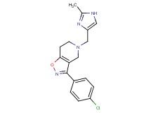3-(4-chlorophenyl)-5-[(2-methyl-1H-imidazol-4-yl)methyl]-4,5,6,7-tetrahydroisoxazolo[4,5-c]pyridine