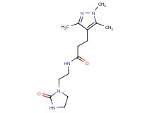 N-[2-(2-oxo-1-imidazolidinyl)ethyl]-3-(1,3,5-trimethyl-1H-pyrazol-4-yl)propanamide