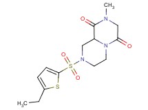 8-[(5-ethyl-2-thienyl)sulfonyl]-2-methyltetrahydro-2H-pyrazino[1,2-a]pyrazine-1,4(3H,6H)-dione