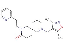 8-[(3,5-dimethylisoxazol-4-yl)methyl]-2-(2-pyridin-2-ylethyl)-2,8-diazaspiro[5.5]undecan-3-one