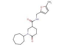 1-cycloheptyl-N-[(5-methyl-2-furyl)methyl]-6-oxo-3-piperidinecarboxamide