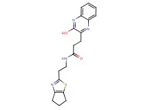 N-[2-(5,6-dihydro-4H-cyclopenta[d][1,3]thiazol-2-yl)ethyl]-3-(3-hydroxy-2-quinoxalinyl)propanamide