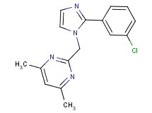2-{[2-(3-chlorophenyl)-1H-imidazol-1-yl]methyl}-4,6-dimethylpyrimidine