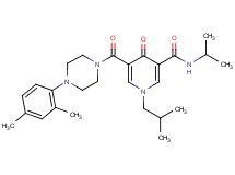 5-{[4-(2,4-dimethylphenyl)-1-piperazinyl]carbonyl}-1-isobutyl-N-isopropyl-4-oxo-1,4-dihydro-3-pyridinecarboxamide