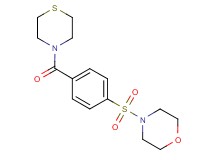 4-{[4-(4-thiomorpholinylcarbonyl)phenyl]sulfonyl}morpholine