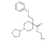 ethyl 4-(2-phenoxyethyl)-1-(tetrahydro-3-thienyl)-4-piperidinecarboxylate