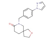 7-[4-(1H-pyrazol-1-yl)benzyl]-2-oxa-7-azaspiro[4.5]decan-8-one