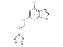 4-chloro-N-[2-(1H-imidazol-1-yl)ethyl]-1H-pyrrolo[2,3-b]pyridin-6-amine