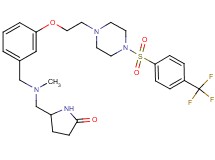5-[(methyl{3-[2-(4-{[4-(trifluoromethyl)phenyl]sulfonyl}-1-piperazinyl)ethoxy]benzyl}amino)methyl]-2-pyrrolidinone