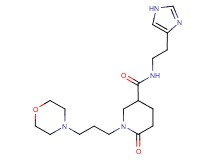 N-[2-(1H-imidazol-4-yl)ethyl]-1-[3-(4-morpholinyl)propyl]-6-oxo-3-piperidinecarboxamide