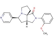 (3aS*,5S*,9aS*)-2-(2-methoxyphenyl)-5-(4-pyridinyl)hexahydro-7H-pyrrolo[3,4-g]pyrrolizin-1(2H)-one