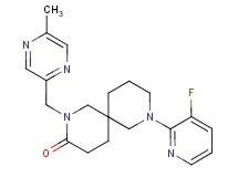 8-(3-fluoro-2-pyridinyl)-2-[(5-methyl-2-pyrazinyl)methyl]-2,8-diazaspiro[5.5]undecan-3-one