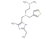 N-[(2-ethyl-4-methyl-1H-imidazol-5-yl)methyl]-N',N'-dimethyl-N-(3-thienylmethyl)ethane-1,2-diamine