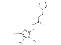 3-(2-isoxazolidinyl)-N-[(1,4,5-trimethyl-1H-imidazol-2-yl)methyl]propanamide trifluoroacetate