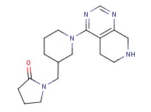1-{[1-(5,6,7,8-tetrahydropyrido[3,4-d]pyrimidin-4-yl)piperidin-3-yl]methyl}pyrrolidin-2-one