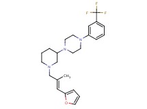 1-{1-[(2E)-3-(2-furyl)-2-methyl-2-propen-1-yl]-3-piperidinyl}-4-[3-(trifluoromethyl)phenyl]piperazine