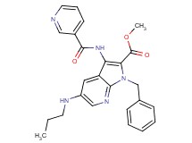 methyl 1-benzyl-5-(propylamino)-3-[(3-pyridinylcarbonyl)amino]-1H-pyrrolo[2,3-b]pyridine-2-carboxylate