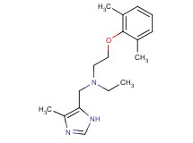 2-(2,6-dimethylphenoxy)-N-ethyl-N-[(4-methyl-1H-imidazol-5-yl)methyl]ethanamine