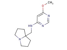 6-methoxy-N-(tetrahydro-1H-pyrrolizin-7a(5H)-ylmethyl)pyrimidin-4-amine
