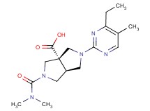 (3aS*,6aS*)-2-[(dimethylamino)carbonyl]-5-(4-ethyl-5-methylpyrimidin-2-yl)hexahydropyrrolo[3,4-c]pyrrole-3a(1H)-carboxylic acid