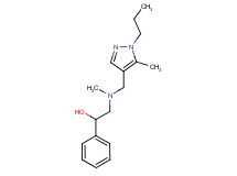 2-{methyl[(5-methyl-1-propyl-1H-pyrazol-4-yl)methyl]amino}-1-phenylethanol