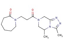 1-[3-(3,5-dimethyl-5,6-dihydro[1,2,4]triazolo[4,3-a]pyrazin-7(8H)-yl)-3-oxopropyl]azepan-2-one