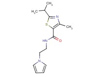 2-isopropyl-4-methyl-N-[2-(1H-pyrrol-1-yl)ethyl]-1,3-thiazole-5-carboxamide