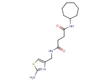 N-[(2-amino-1,3-thiazol-4-yl)methyl]-N'-cycloheptylsuccinamide