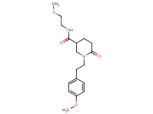 1-[2-(4-methoxyphenyl)ethyl]-N-[2-(methylthio)ethyl]-6-oxo-3-piperidinecarboxamide