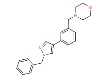 4-[3-(1-benzyl-1H-pyrazol-4-yl)benzyl]morpholine