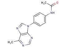 N-[4-(6-methyl-9H-purin-9-yl)phenyl]acetamide