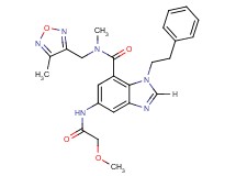 5-[(methoxyacetyl)amino]-N-methyl-N-[(4-methyl-1,2,5-oxadiazol-3-yl)methyl]-1-(2-phenylethyl)-1H-benzimidazole-7-carboxamide