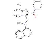 N-methyl-N-{[8-methyl-2-(1-piperidinylcarbonyl)imidazo[1,2-a]pyridin-3-yl]methyl}-1,2,3,4-tetrahydro-1-naphthalenamine
