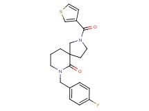 7-(4-fluorobenzyl)-2-(3-thienylcarbonyl)-2,7-diazaspiro[4.5]decan-6-one