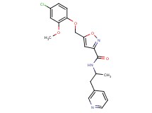 5-[(4-chloro-2-methoxyphenoxy)methyl]-N-[1-methyl-2-(3-pyridinyl)ethyl]-3-isoxazolecarboxamide