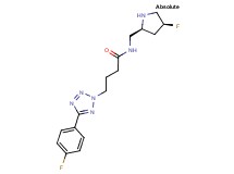 4-[5-(4-fluorophenyl)-2H-tetrazol-2-yl]-N-{[(2S,4S)-4-fluoro-2-pyrrolidinyl]methyl}butanamide hydrochloride