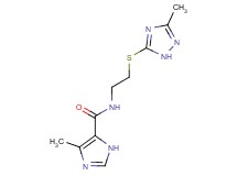 4-methyl-N-{2-[(3-methyl-1H-1,2,4-triazol-5-yl)thio]ethyl}-1H-imidazole-5-carboxamide