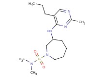 N,N-dimethyl-3-[(2-methyl-5-propylpyrimidin-4-yl)amino]azepane-1-sulfonamide