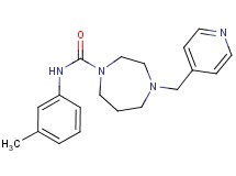 N-(3-methylphenyl)-4-(pyridin-4-ylmethyl)-1,4-diazepane-1-carboxamide