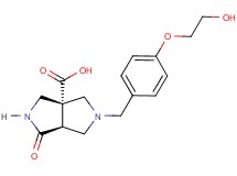 (3aR*,6aS*)-5-[4-(2-hydroxyethoxy)benzyl]-1-oxohexahydropyrrolo[3,4-c]pyrrole-3a(1H)-carboxylic acid