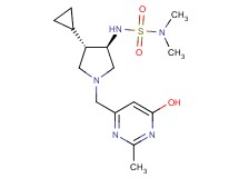 N'-{rel-(3R,4S)-4-cyclopropyl-1-[(6-hydroxy-2-methyl-4-pyrimidinyl)methyl]-3-pyrrolidinyl}-N,N-dimethylsulfamide dihydrochloride