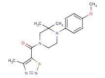 1-(4-methoxyphenyl)-2,2-dimethyl-4-[(4-methyl-1,2,3-thiadiazol-5-yl)carbonyl]piperazine