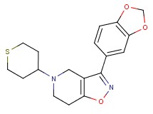 3-(1,3-benzodioxol-5-yl)-5-(tetrahydro-2H-thiopyran-4-yl)-4,5,6,7-tetrahydroisoxazolo[4,5-c]pyridine